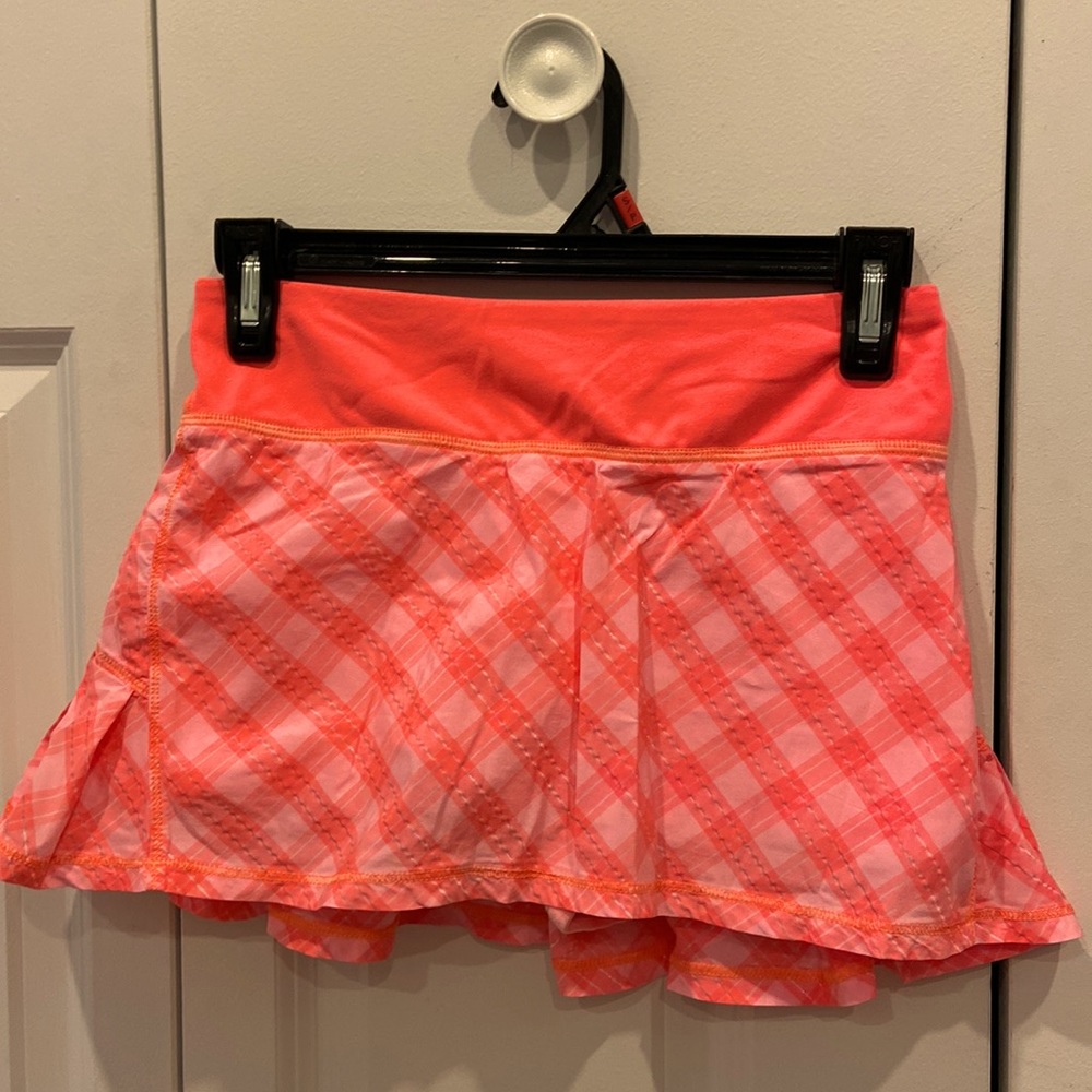 Ivivva Peach Plaid Skort